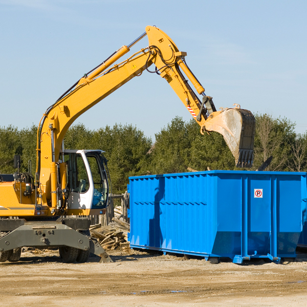 are there any restrictions on where a residential dumpster can be placed in Buckeye Iowa